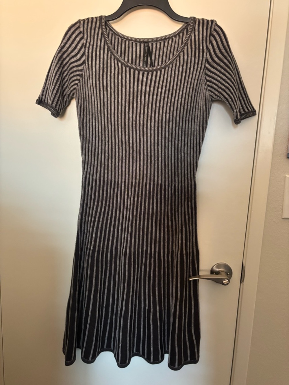 Marc New York Striped Short-Sleeve Knit Dress